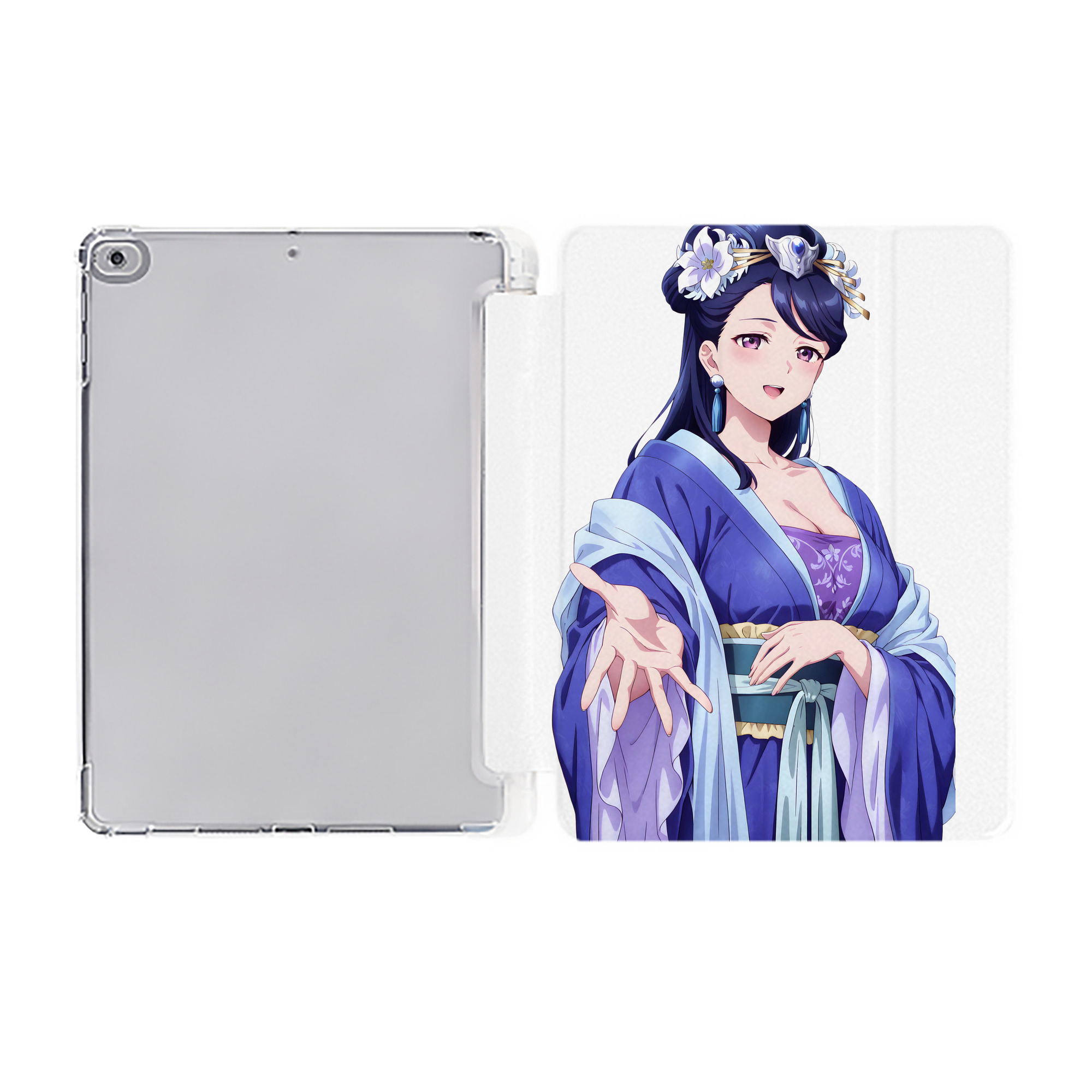 （画像用） 薬屋のひとりごと The Apothecary Diaries IPad ケース ペン収納付き 三つ折りスタンド PUレザー×シリコン 対応機種9.5/10.5/10.9インチ